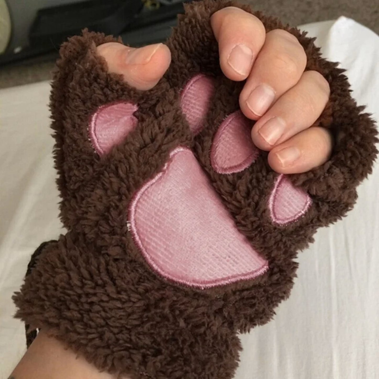 Plush Paw Mittens